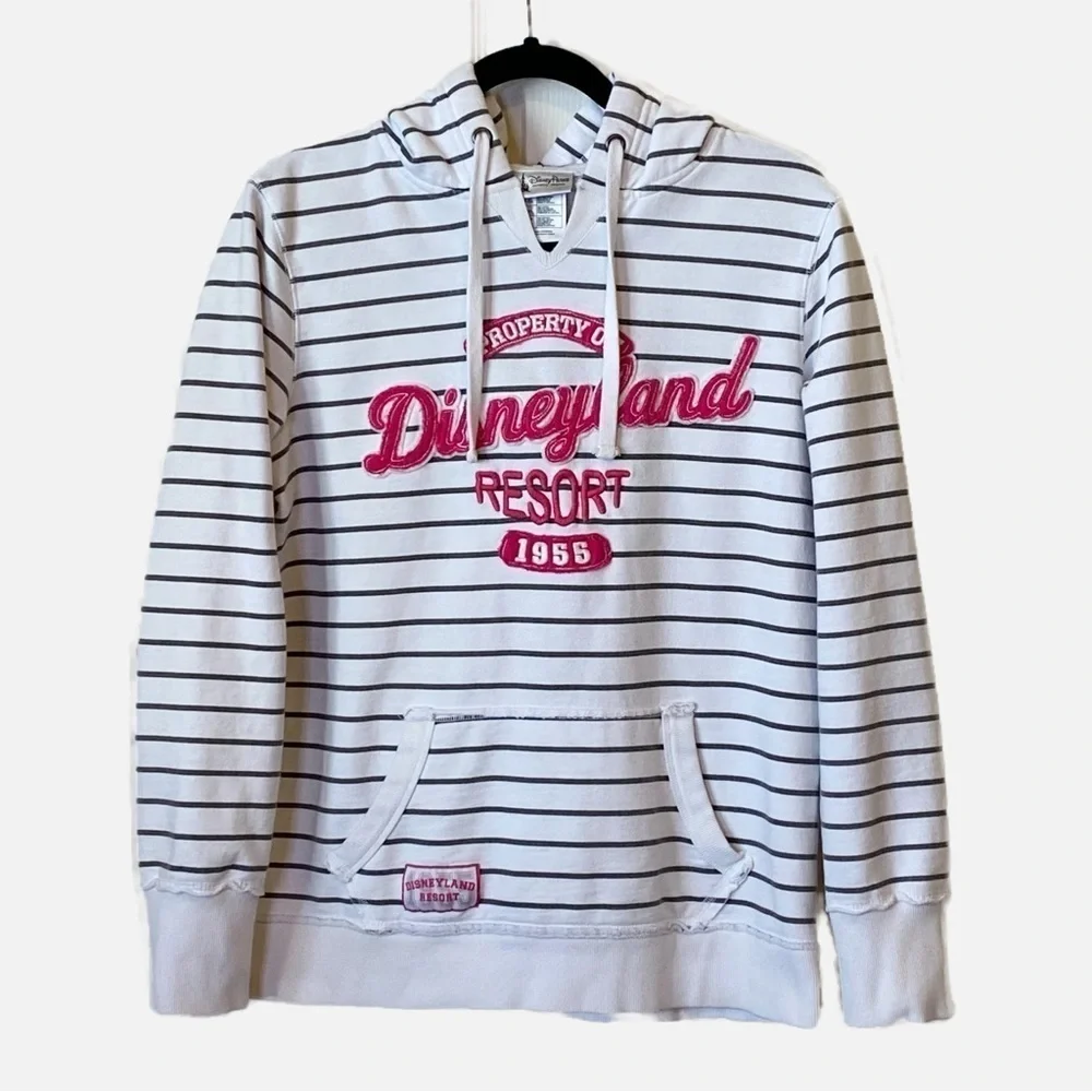 Disneyland Resort Pullover Striped Hoodie Girl’s Large
